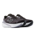 new balance fresh foam 860v15, comfortable lightweight supportive stability road running shoe for women, black with grey accents, profile of both shoes on a white background