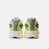 nb fuelcell sc elite v6, lightweight carbon fiber plated race day road running shoe, bright yellow lime with white and grey details, back heels of shoes
