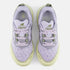 new balance hierro v9 womens, cushioned trail and mixed terrain running and walking shoe, light greyish purple and cream colour, top down view of both shoes