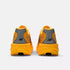 new balance super comp rebel mens, durable cushioned everyday training and racing shoe, sunny yellow orange colour, heels of shoe