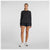 woman wearing NB athletics long sleeve run top in black