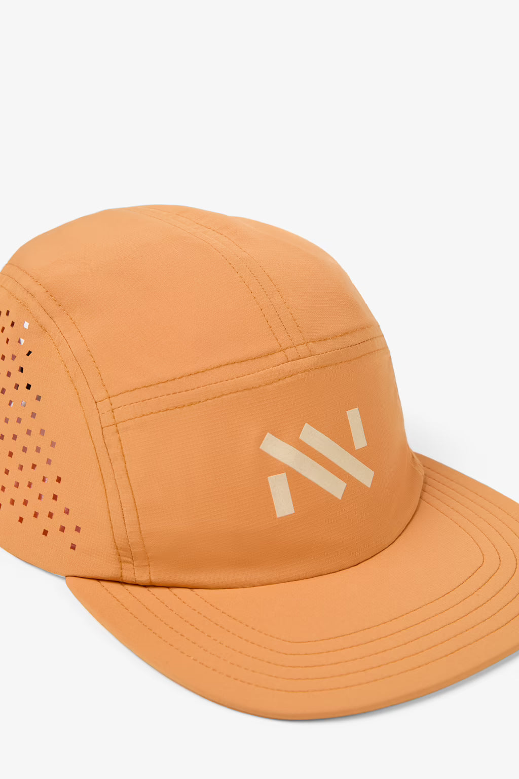 nnormal running cap in orange colour with logo