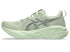 asics novablast 5 for women, lightweight cushioned springy running shoe, mint colour, inside profile