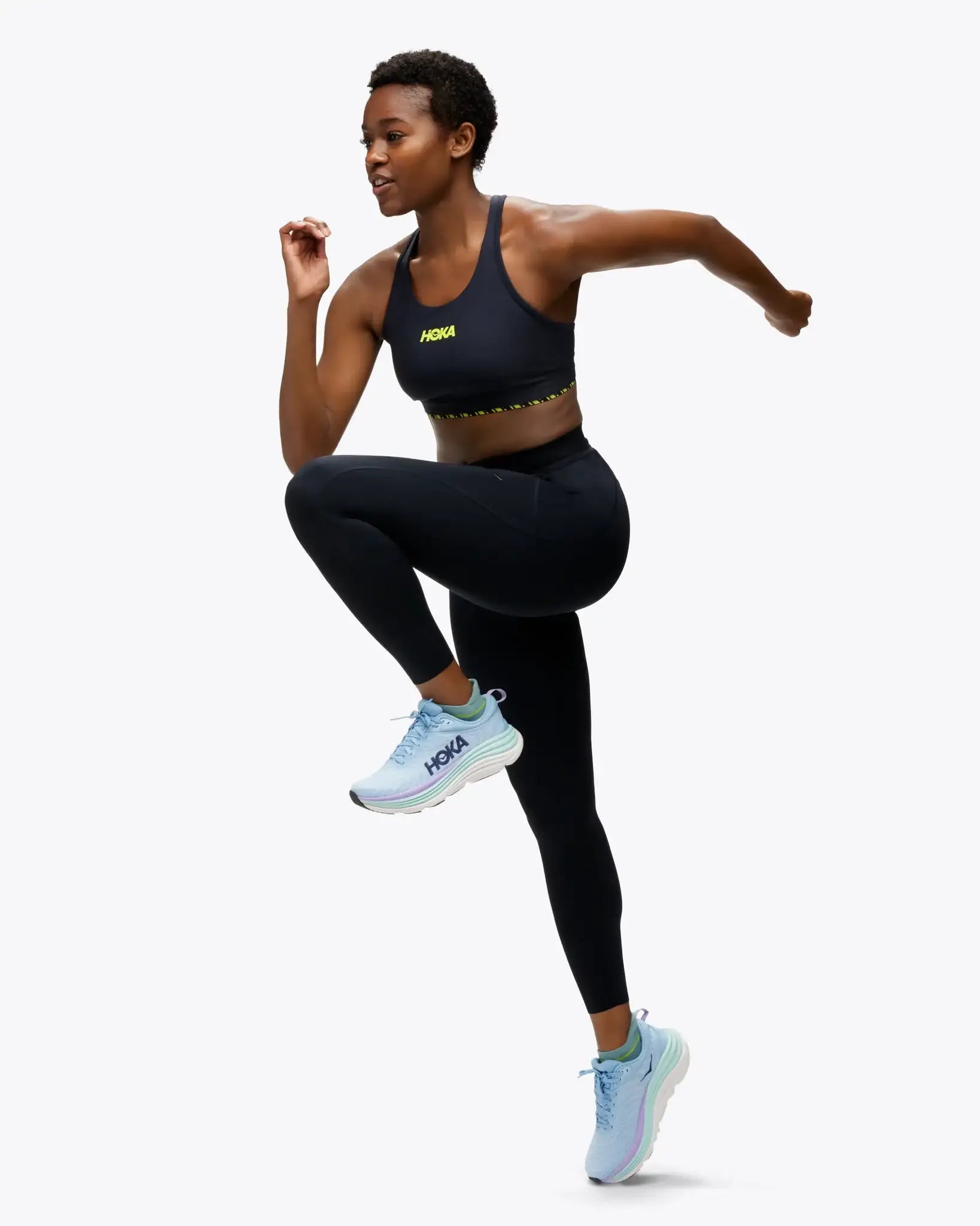 Hoka novafly run tight for women full body action model