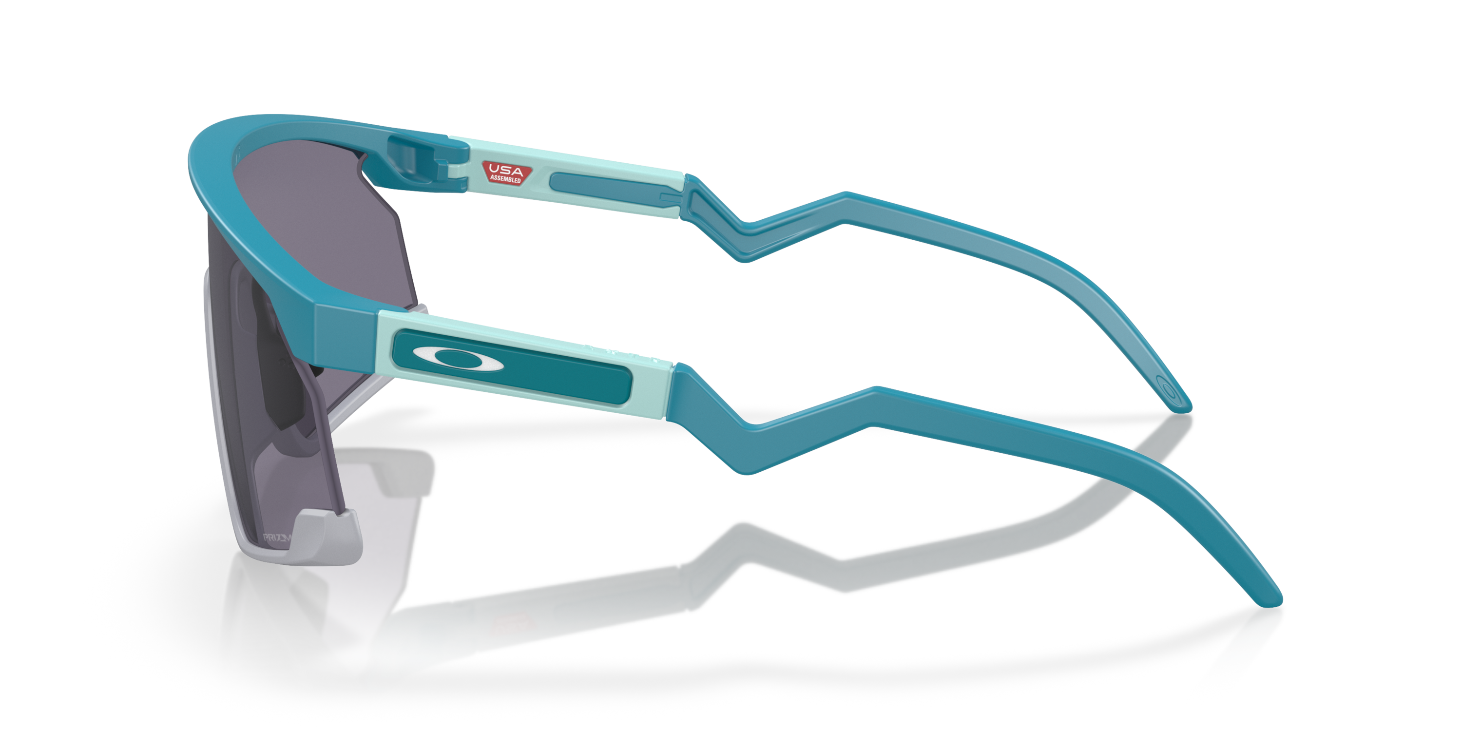 oakley bxtr sunglasses, prizm grey Lenses, matte balsam Frame, side view