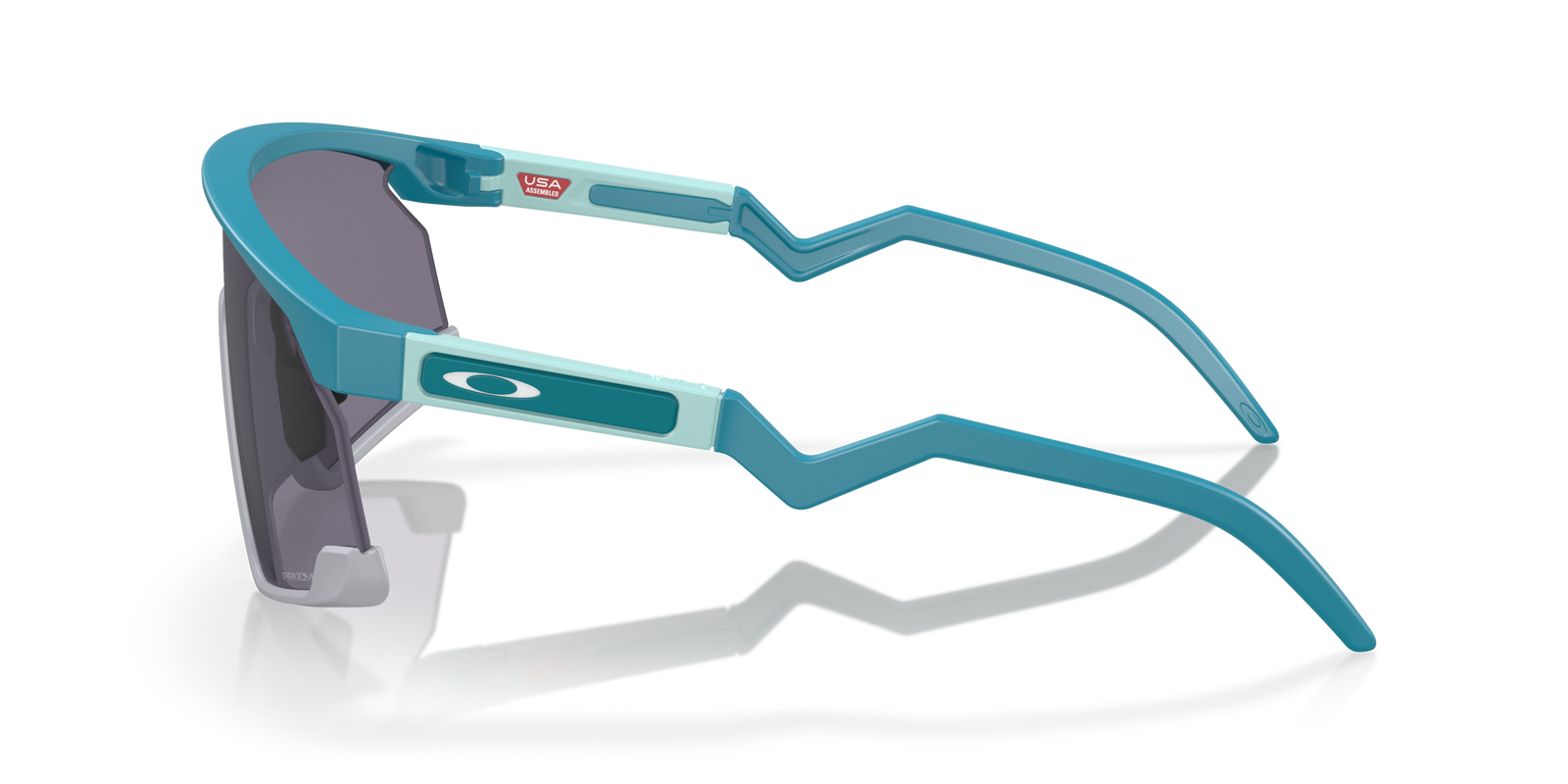 oakley bxtr sunglasses, prizm grey Lenses, matte balsam Frame, side view