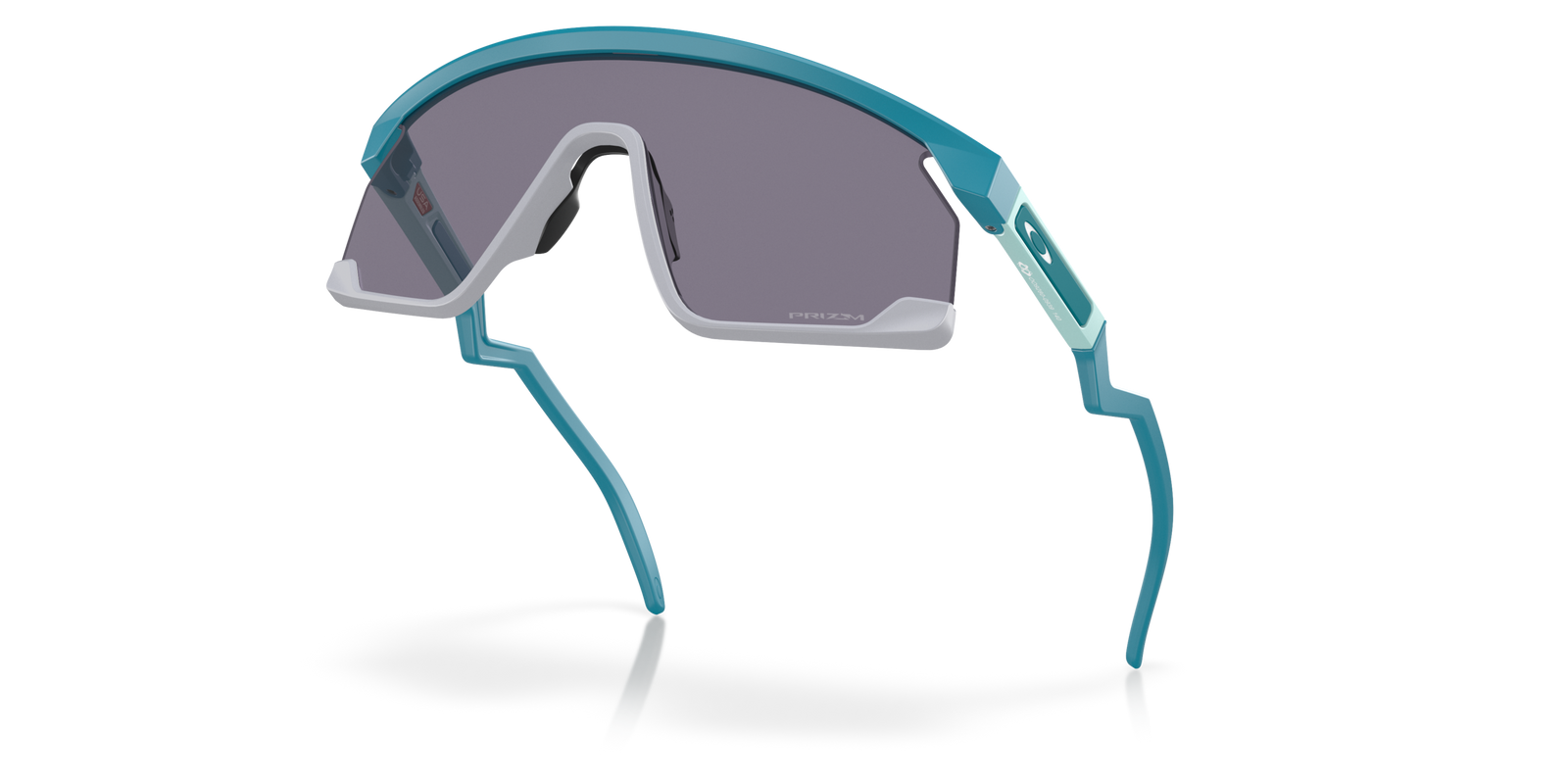 oakley bxtr sunglasses, prizm grey Lenses, matte balsam Frame, angled view
