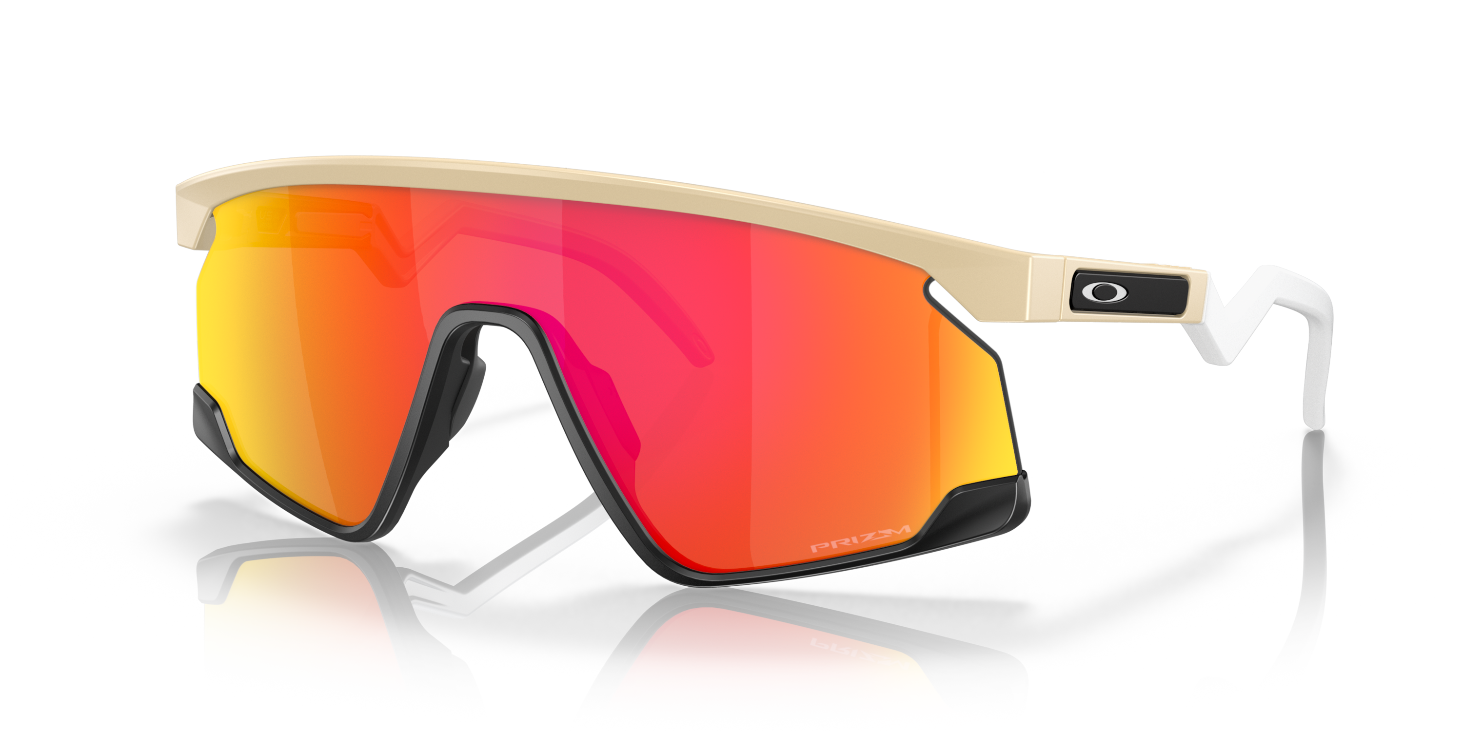 oakley bxtr sunglasses, prizm ruby Lenses, matte desert tan Frame, 