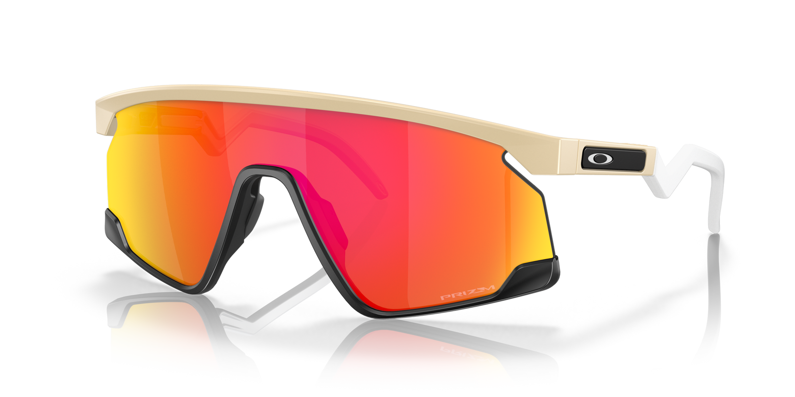 oakley bxtr sunglasses, prizm ruby Lenses, matte desert tan Frame, 