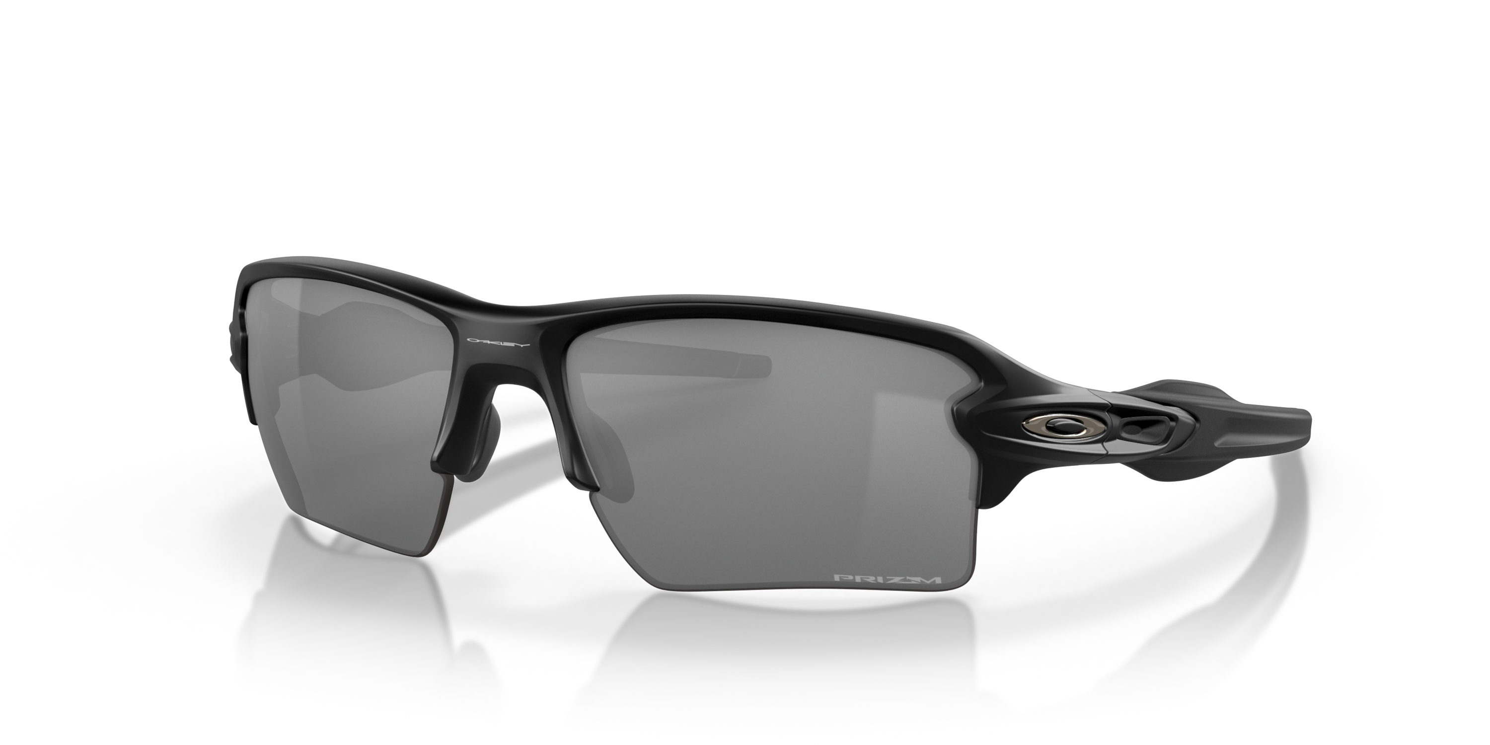 Black oakley flak 2.0 xl sunglasses with reflective lenses