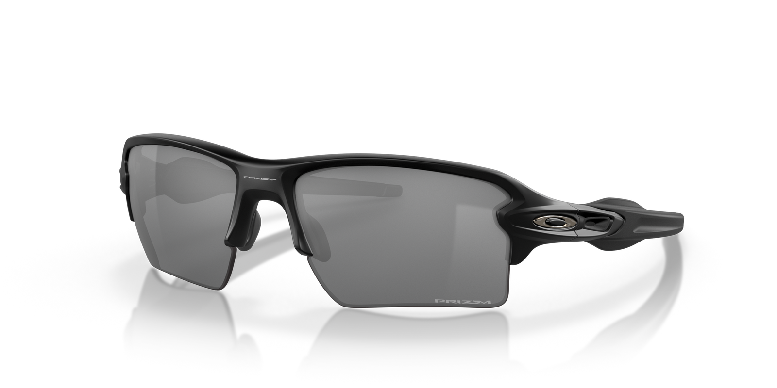 Black oakley flak 2.0 xl sunglasses with reflective lenses