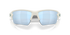 White oakley flak 2.0 XL sunglasses with light blue lenses
