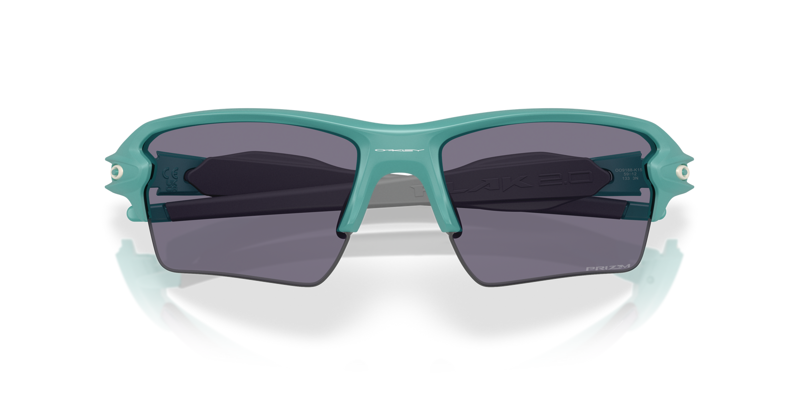 cyan oakley flak 2.0 XL sunglasses with dark grey lenses