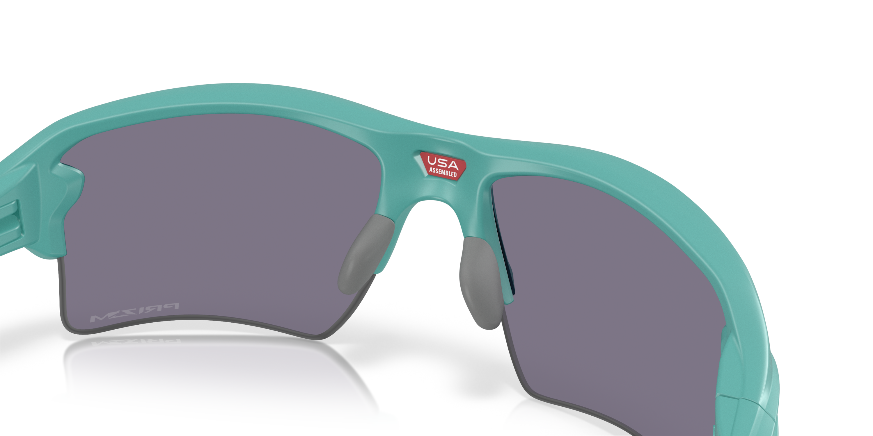 cyan oakley flak 2.0 XL sunglasses with dark grey lenses