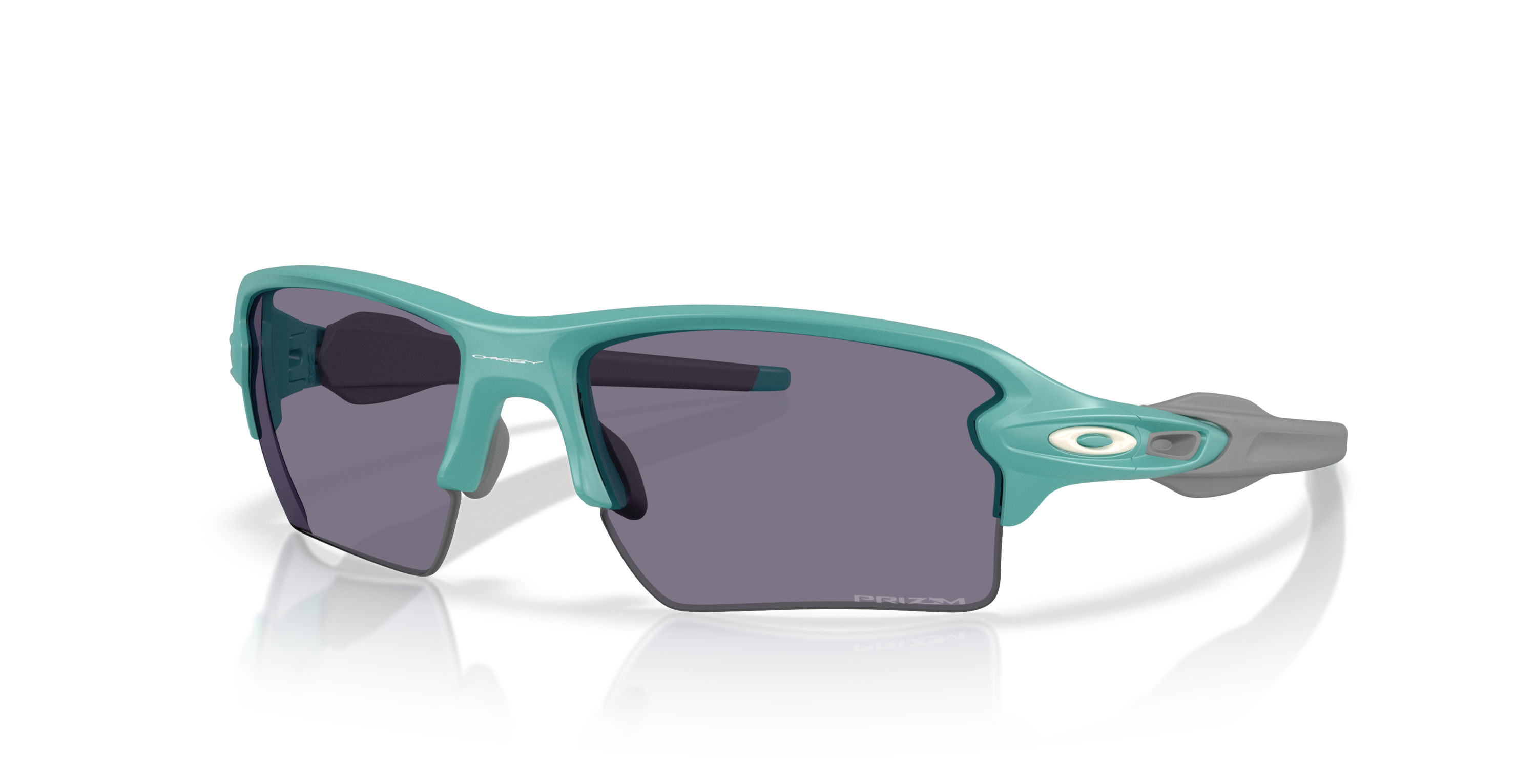 cyan oakley flak 2.0 XL sunglasses with dark grey lenses