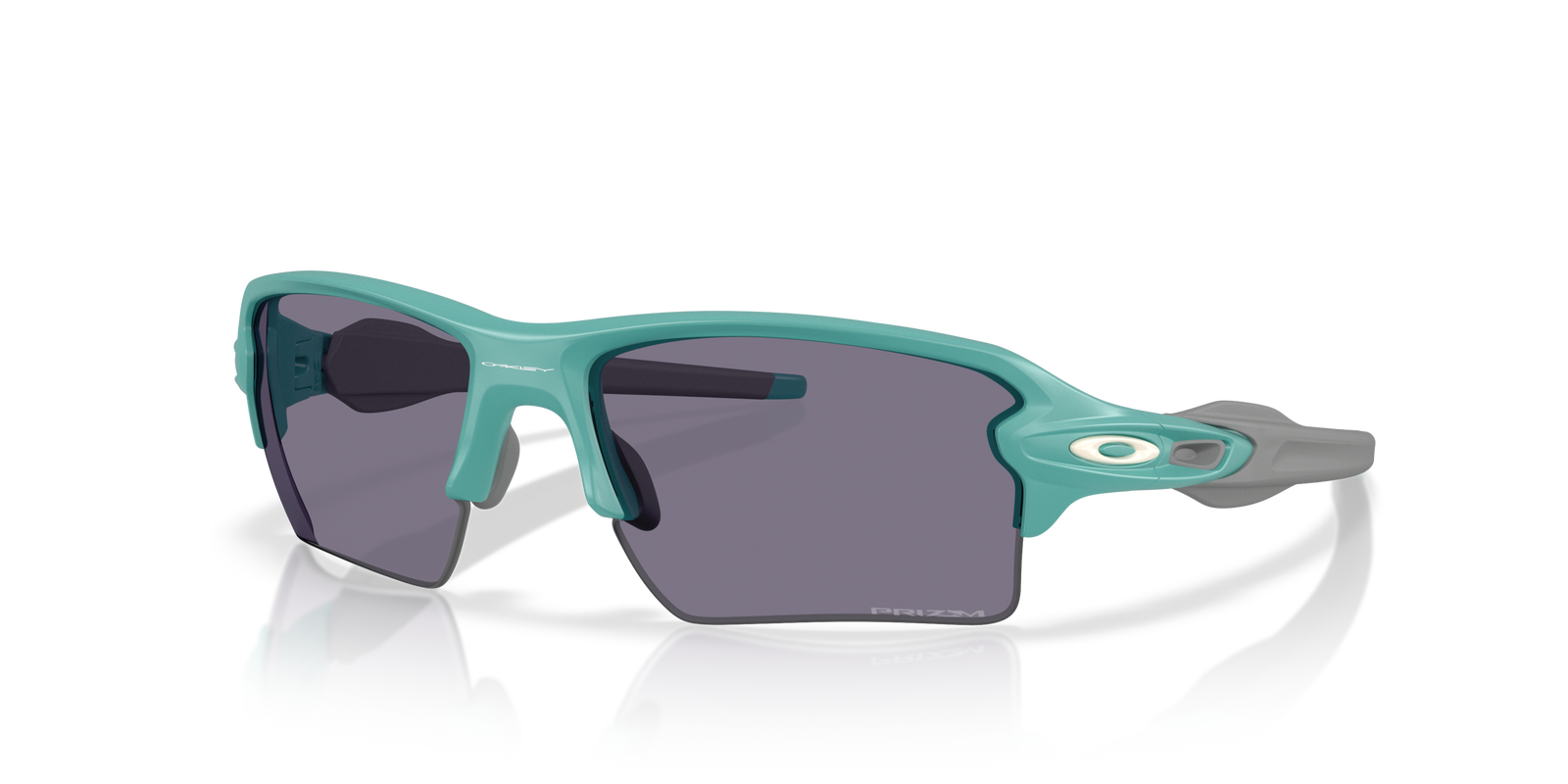 cyan oakley flak 2.0 XL sunglasses with dark grey lenses