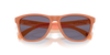 oakley frogskins sunglasses with a prizm grey lens and matte ginger frame