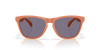 oakley frogskins sunglasses with a prizm grey lens and matte ginger frame