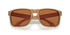 Oakley holbrook XL alloy sunglasses, bronze frame and bronze Polarized lenses. Highly durable with all day comfort. Close front view of sunglasses
