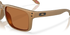 Oakley holbrook XL alloy sunglasses, bronze frame and bronze Polarized lenses. Highly durable with all day comfort. Close up view of both the lenses and frame.