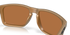 Oakley holbrook XL alloy sunglasses, bronze frame and bronze Polarized lenses. Highly durable with all day comfort. view of inside of sunglasses 
