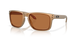 Oakley holbrook XL alloy sunglasses, bronze frame and bronze Polarized lenses. Highly durable with all day comfort. front on view of sunglasses.