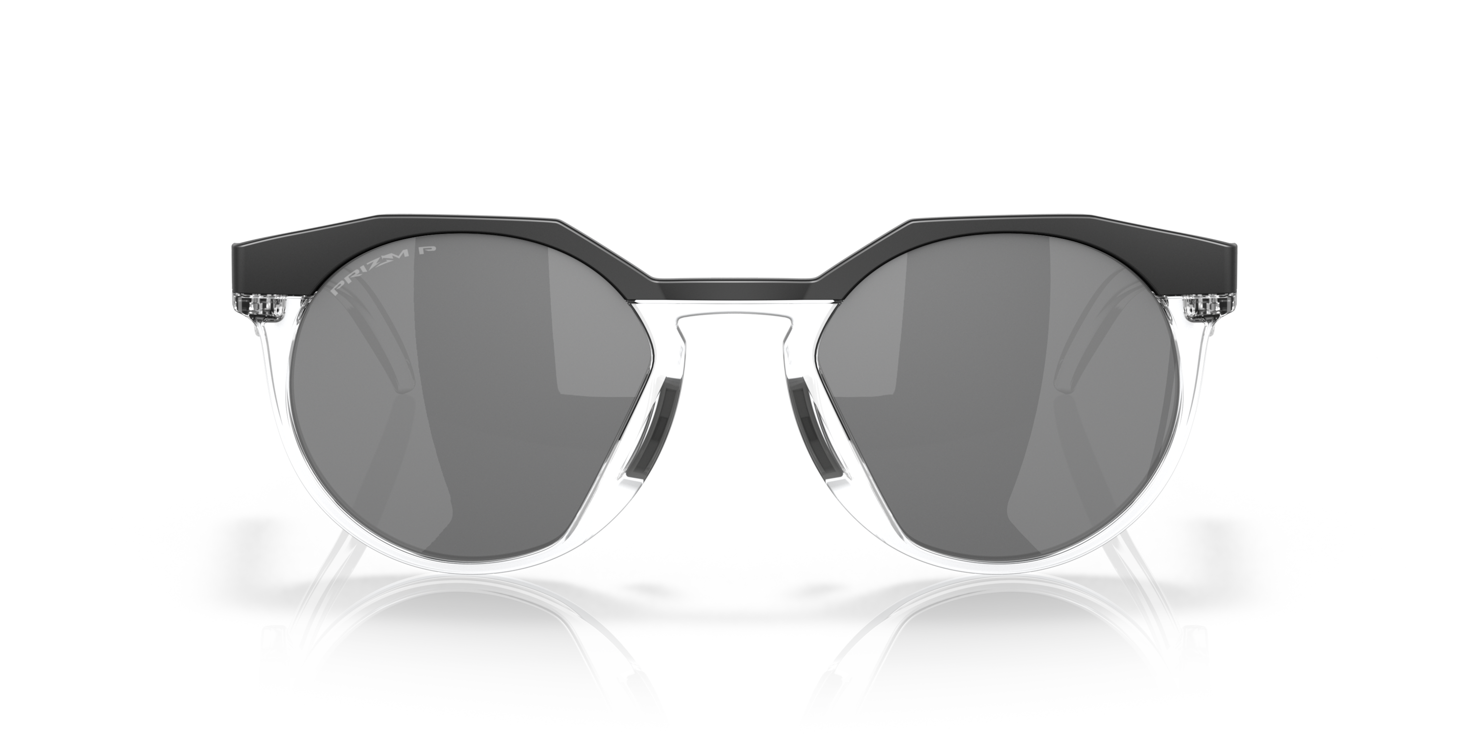 oakley hstn sunglasses with black frame and reflective lenses 
