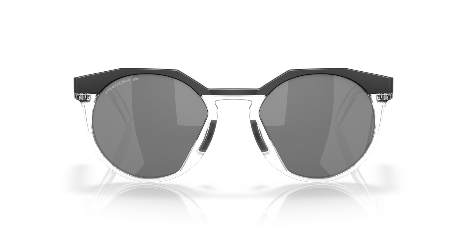 oakley hstn sunglasses with black frame and reflective lenses 