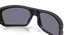 Oakley masseter sunglasses with black frame and grey lenses, inside view
