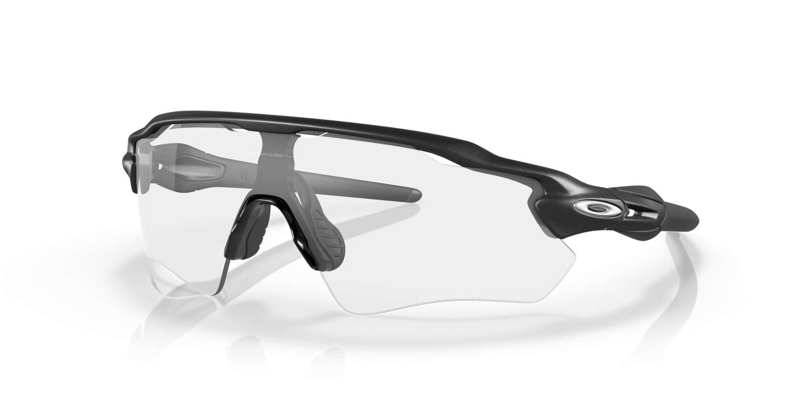 oakley radar ev path sunglasses with black frame and photochromatic lenses 