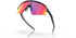 oakley sutro lite sweep sunglasses, wide field of view for cycling and running , red yellow and pruple lense with grey black frame, lifted frames