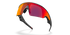 oakley vanguard ai meta sunglasses, prizm road, rose base, angled view