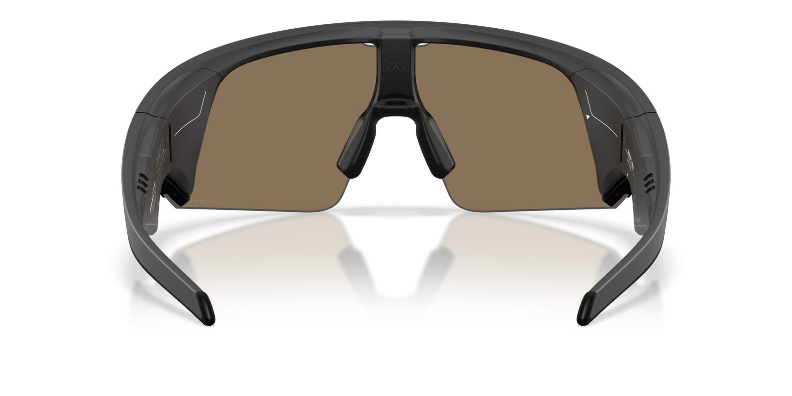 oakley meta vanguard ai glasses for running in prizm 24k bronze, inside view