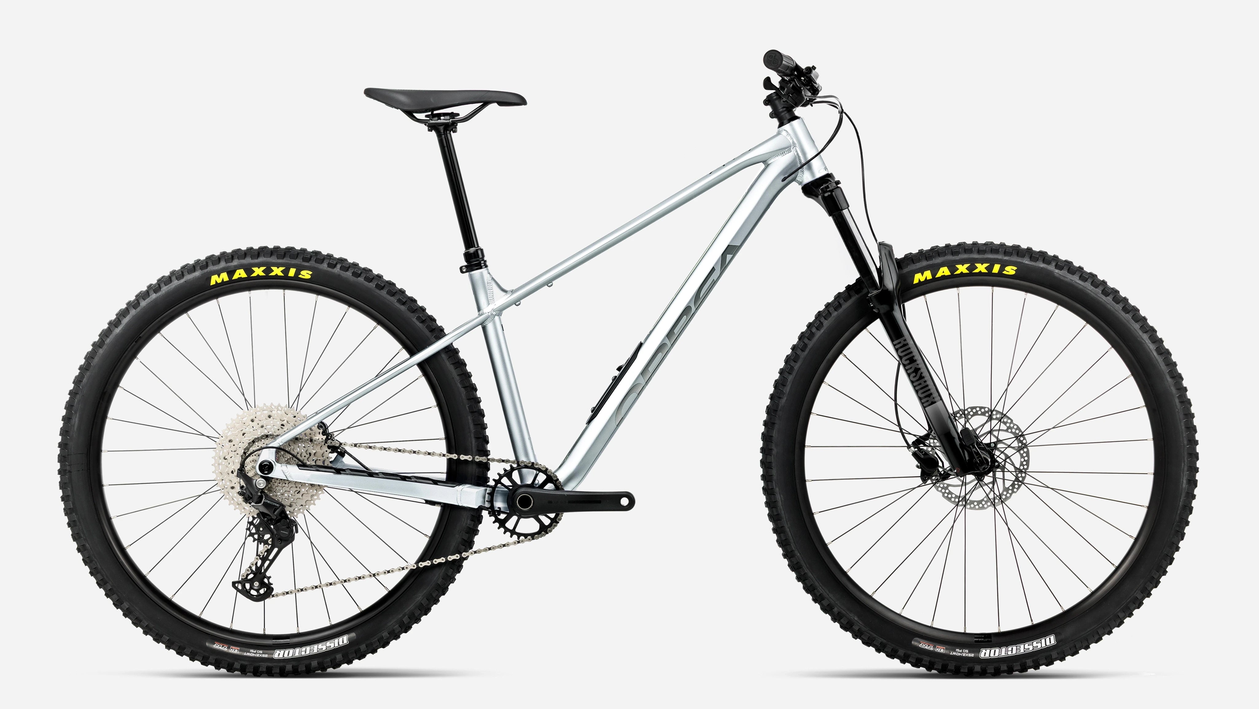 orbea laufey h30 hardtail bike in silver colour