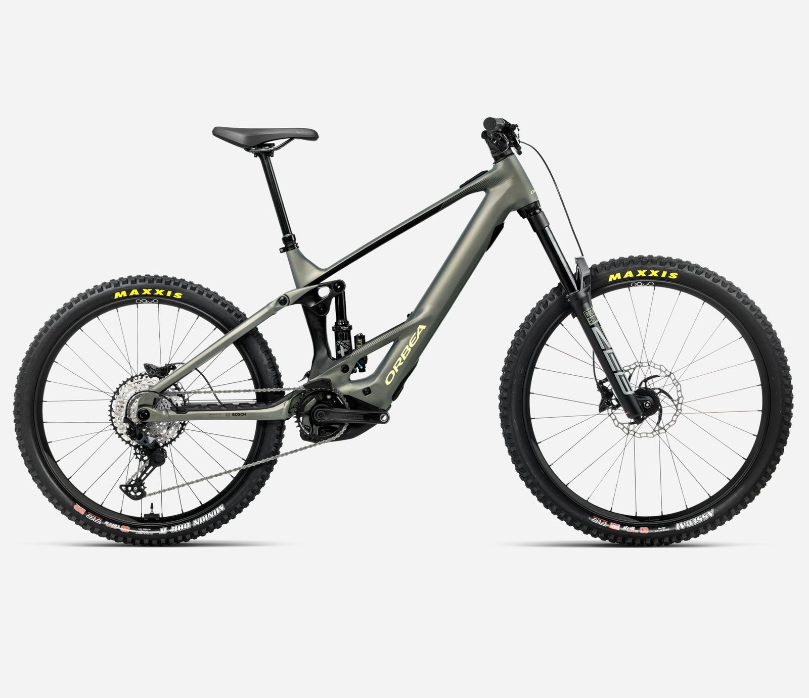 Orbea Wild H20 Mullet electric mountain bike in spaceship green colour