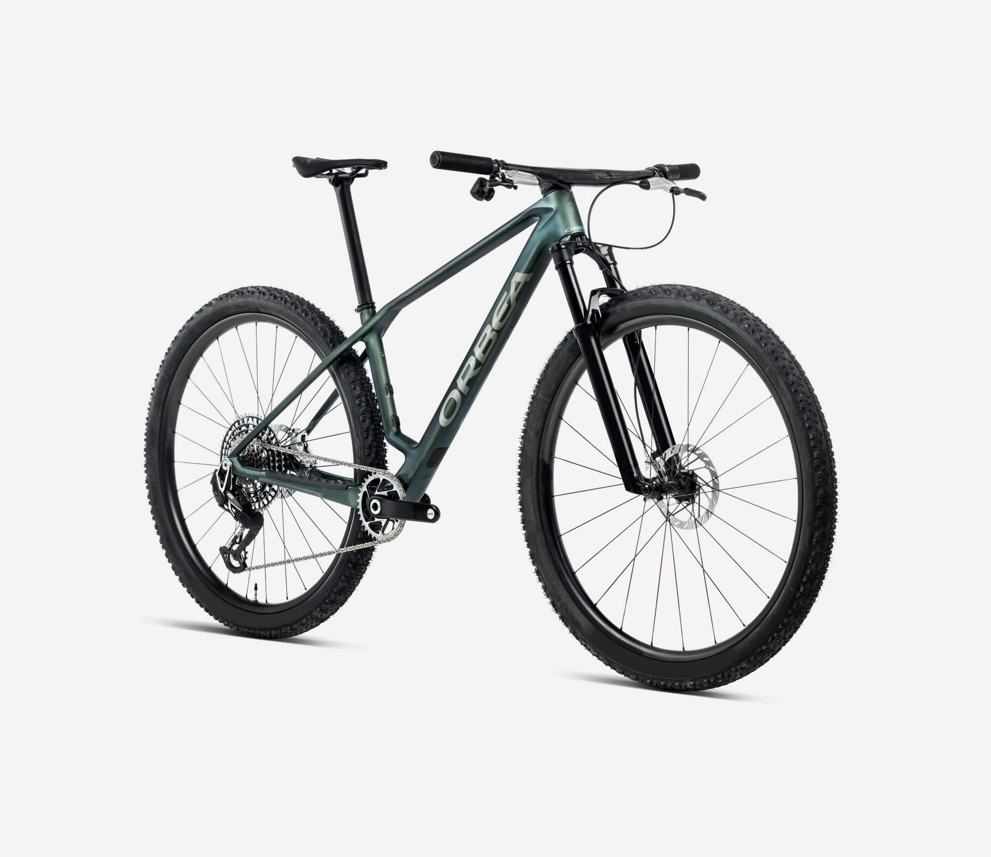 orebea alma m30 hardtail bike in seaweed green colour