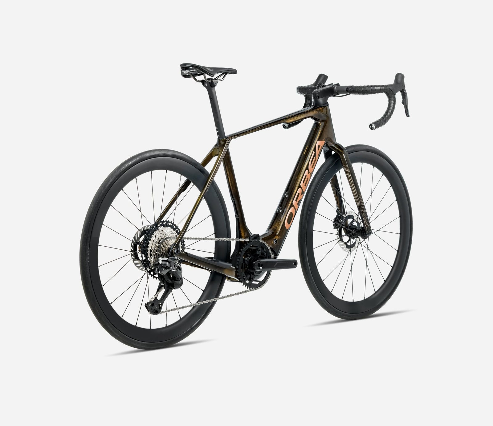 Orbea Denna electric road and gravel bike, brown copper colour
