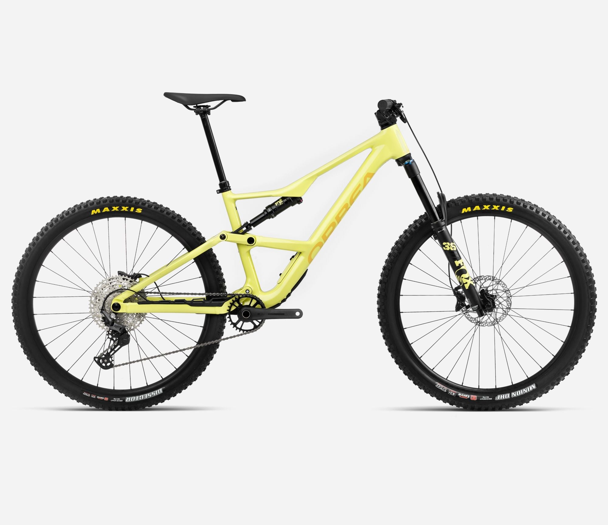 orbea occam mountain bike, yellow lime colour