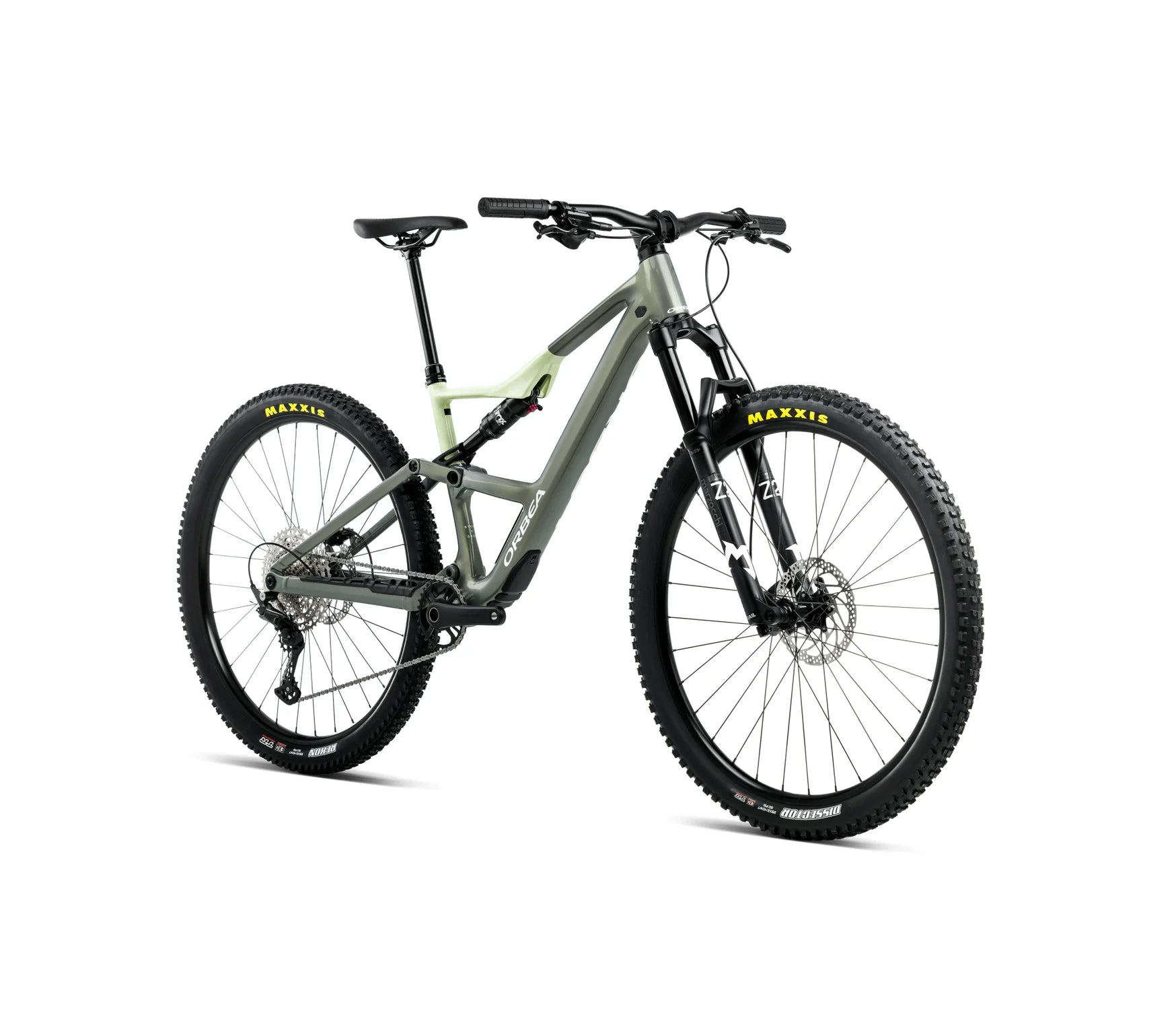 orbea occam sl h30 mountain bike in spaceship green acid gum colour