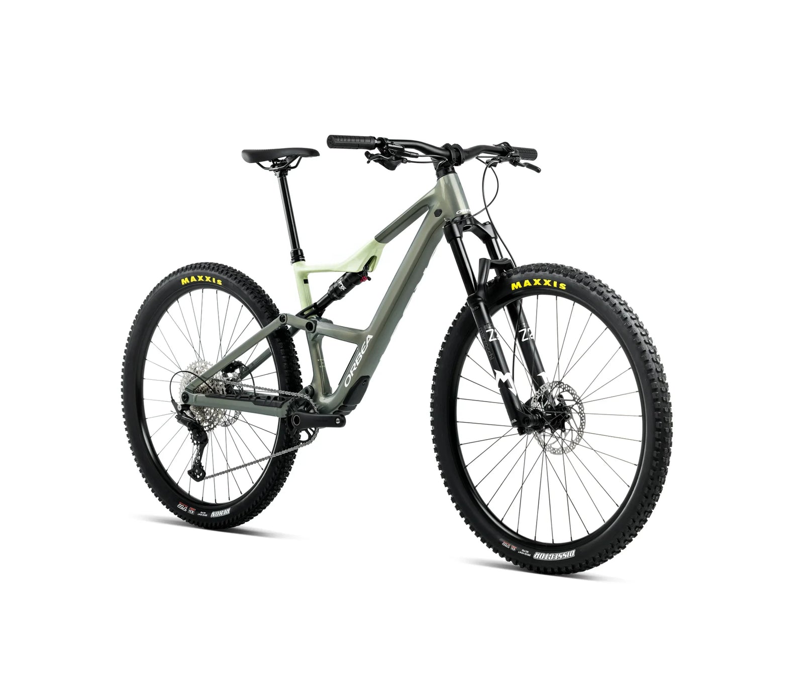 orbea occam sl h30 mountain bike in spaceship green acid gum colour