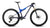 side view of orbea oiz m10 in blue colour, cross country mtb