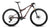 side view of orbea oiz m10, cross country mtb in burning ashes colour