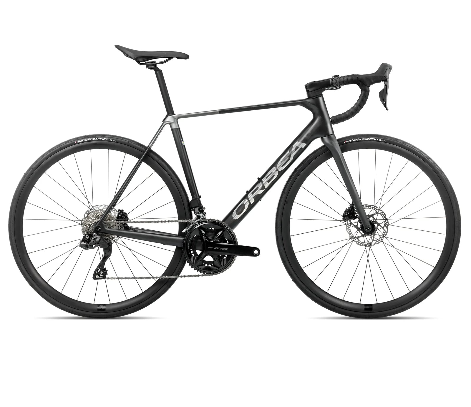 orbea orca m30i road bike in titan grey colour