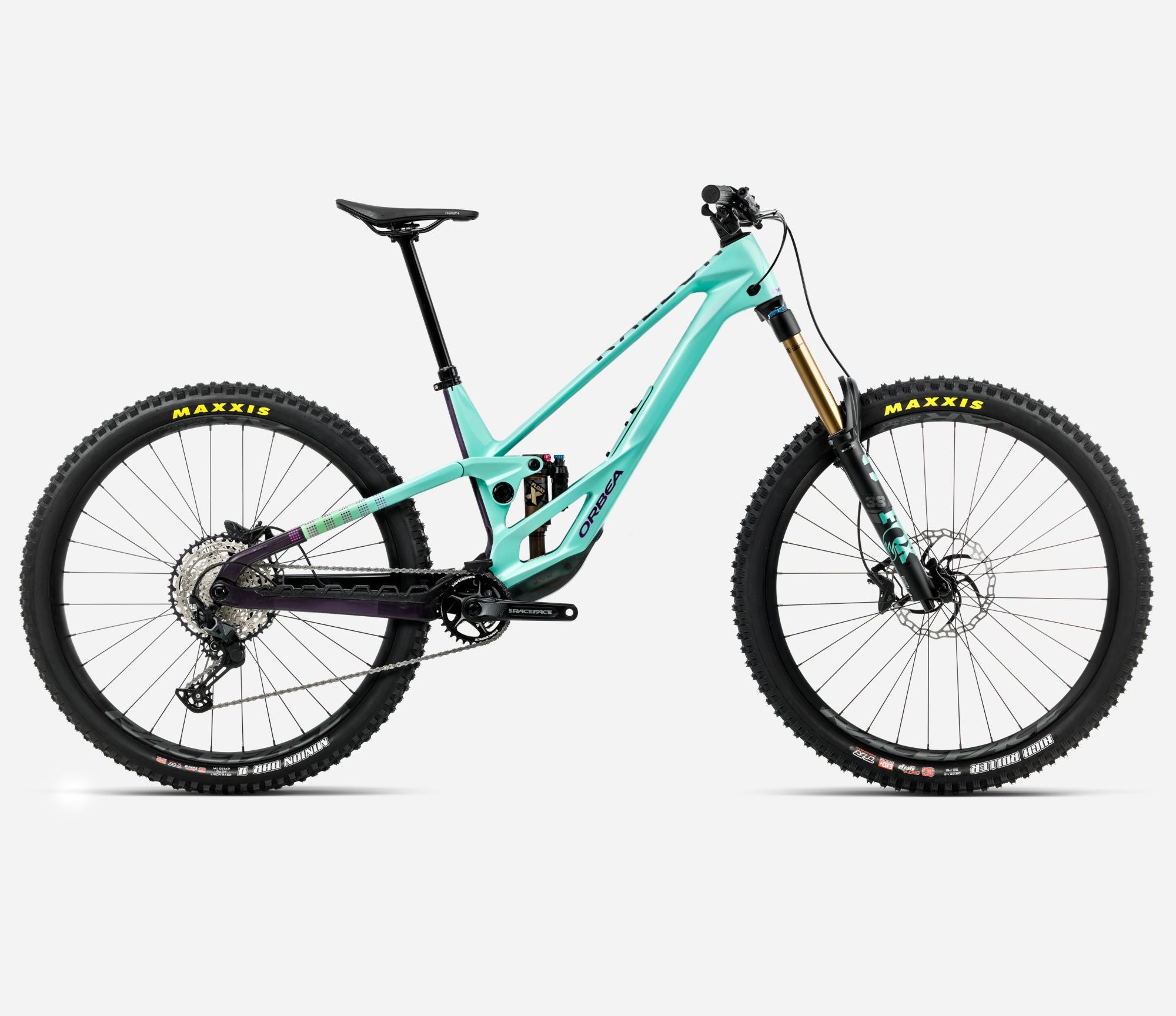 orbea rallon e10 enduro mountain bike in aloha green colour