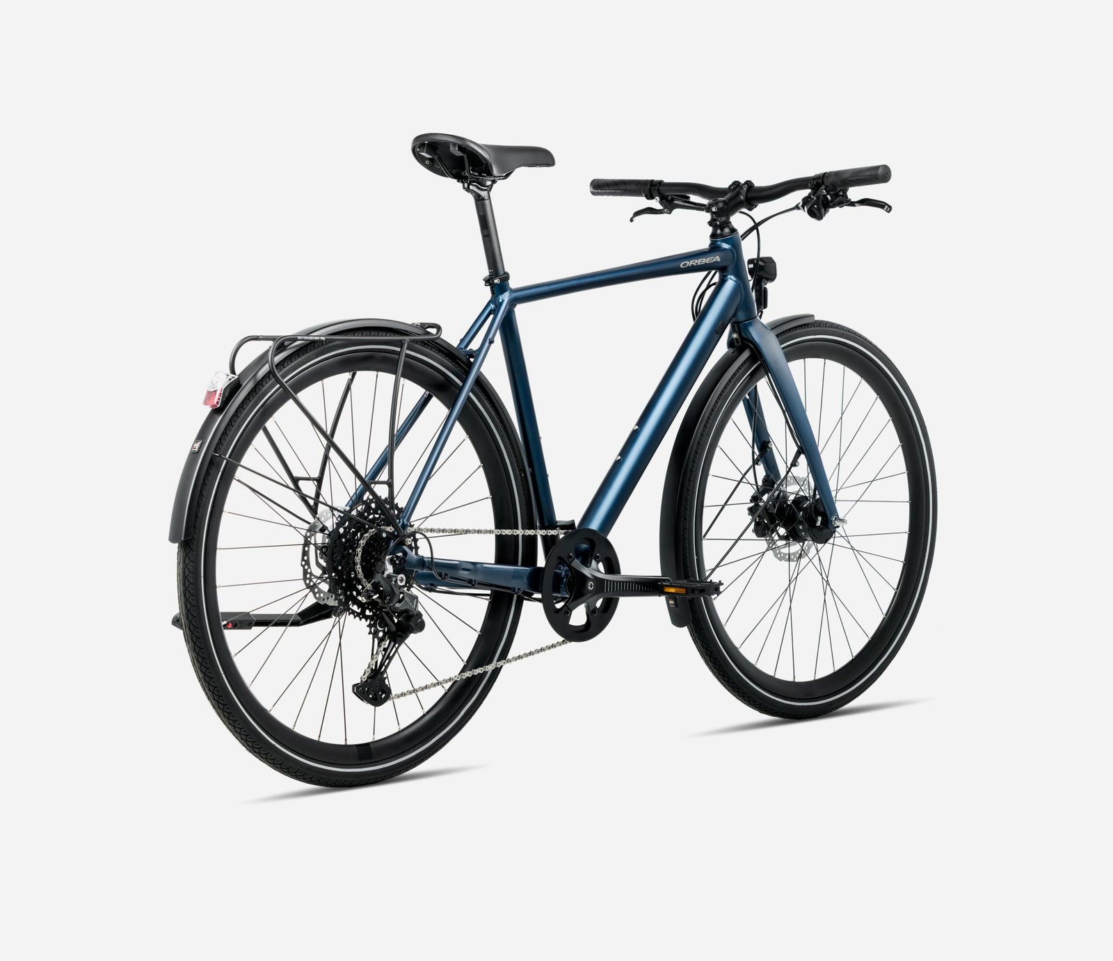 Orbea Vector EQ15 Urban bike in metallic blue, side view
