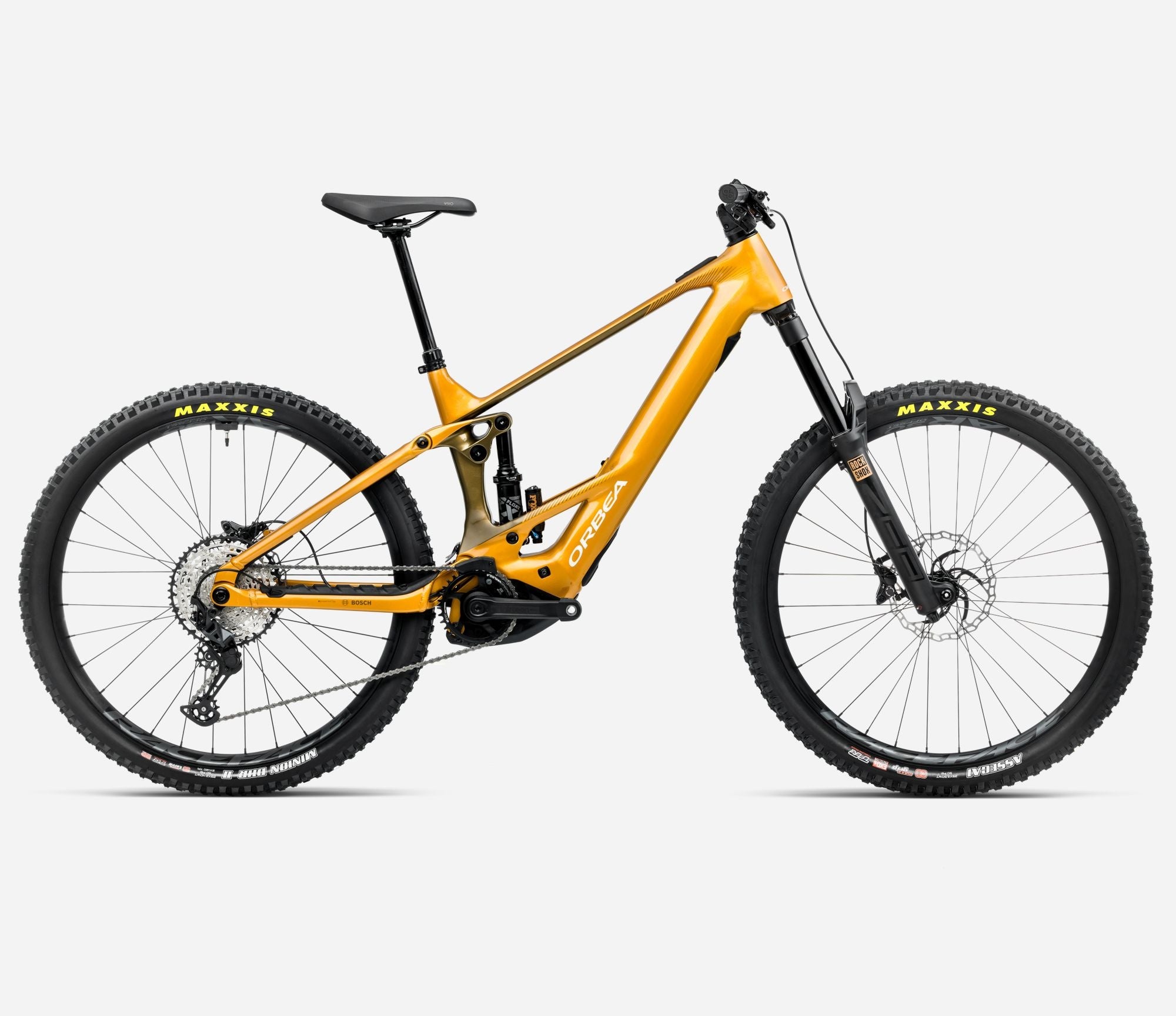 orbea wild mountain bike, wild h20, yellow colour