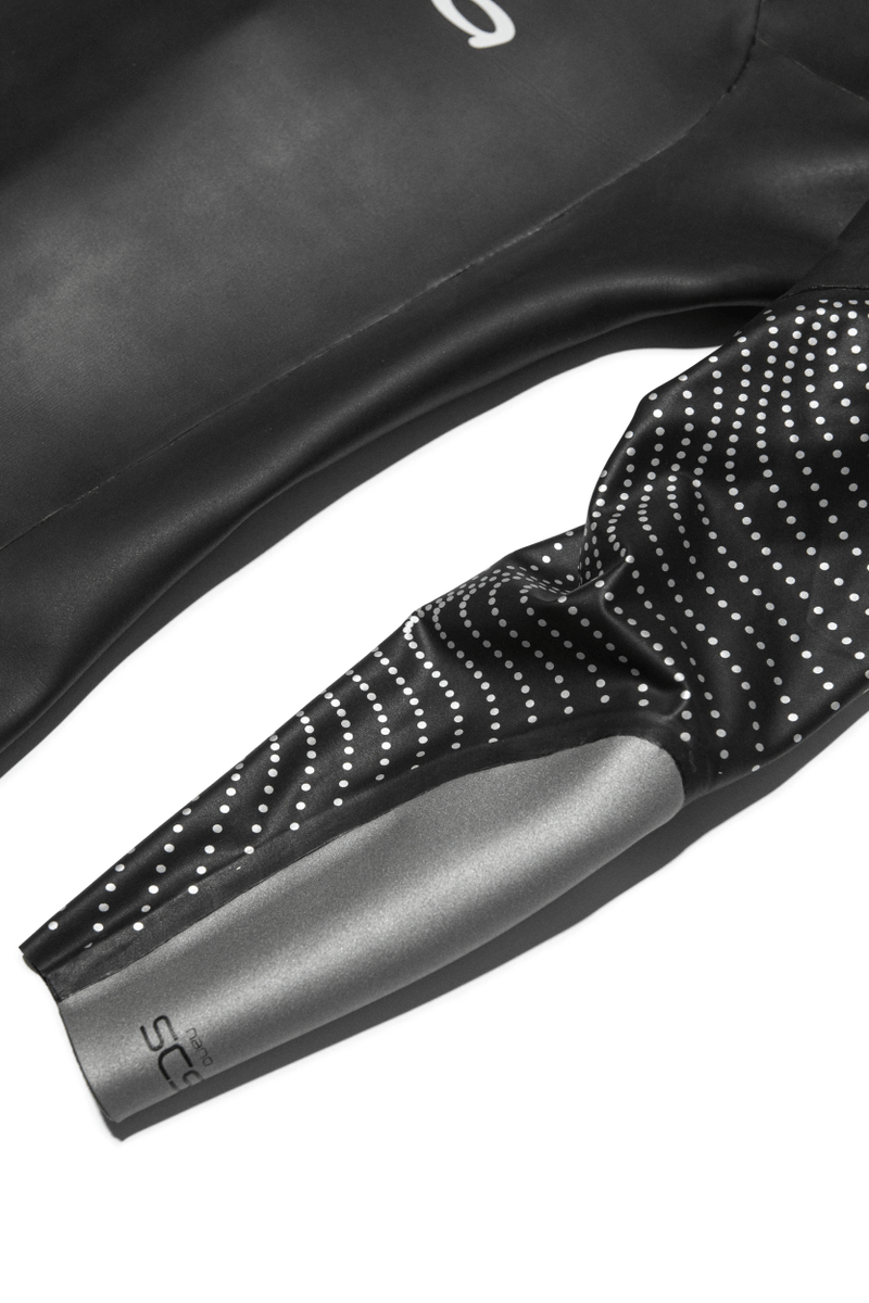 Orca Apex Flow triathlon wetsuit for men, close up of arms