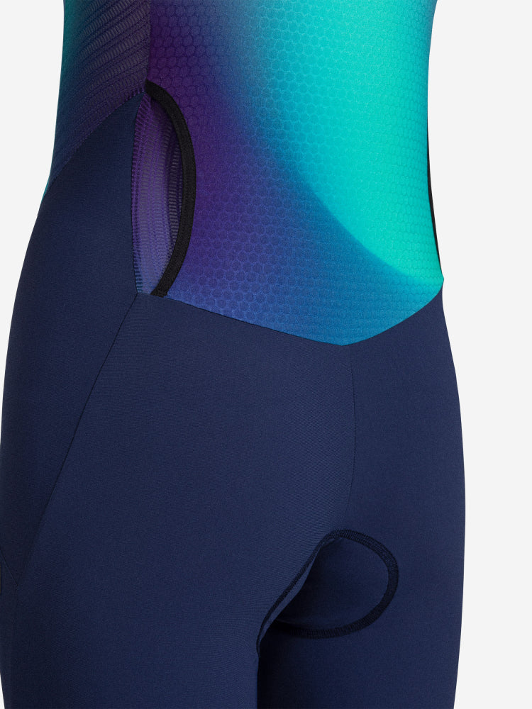 orca athlex aero trisuit showing back pocket and ventilated fabric
