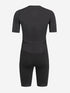 back of orca athlex lite trisuit for men, black colour for triathlons, showing rear pockets