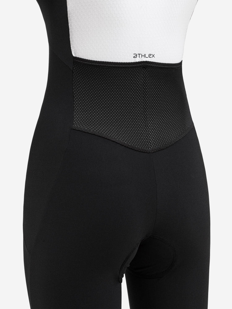 orca athlex sleeveless trisuit for women, black with white detail of the back